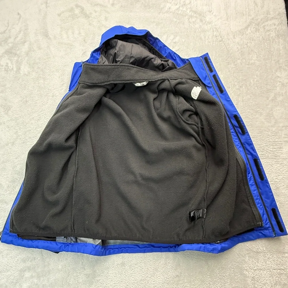 North Face Jacket Boys Large 14/16 Blue Triclimate DryVent 3-in 1 Full Zip Hood